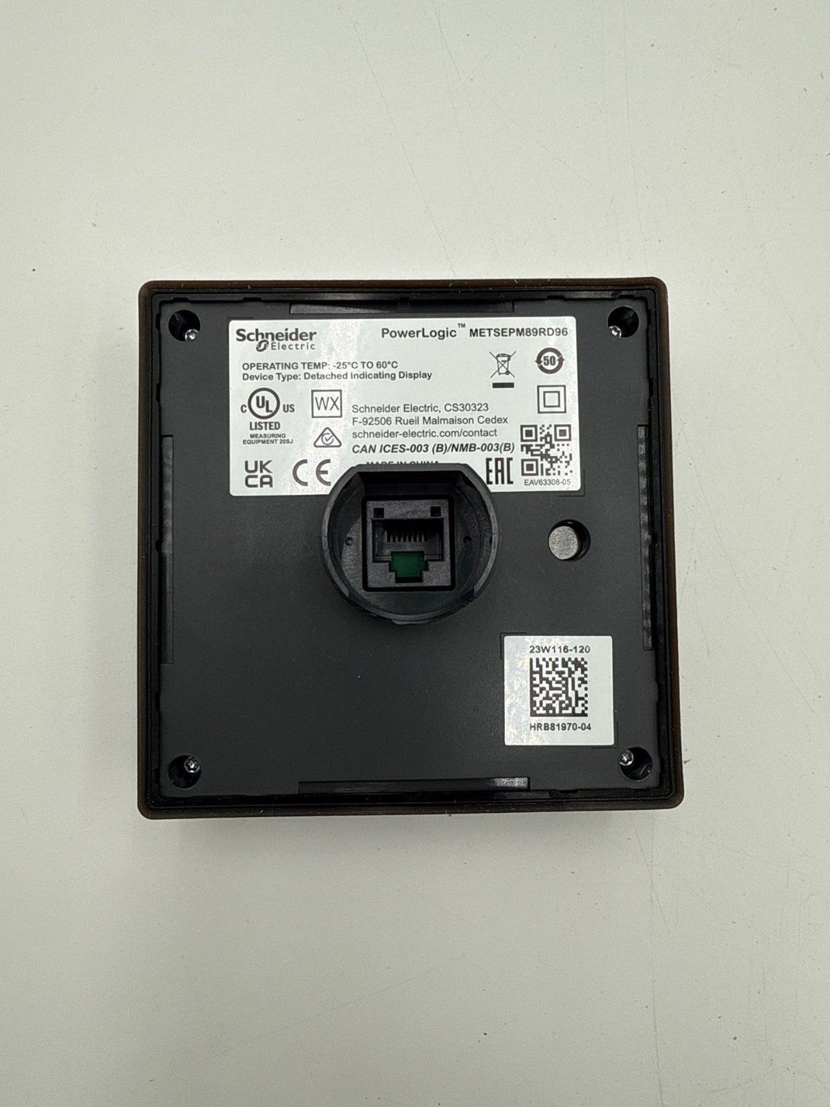 Schneider METSEPM89RD96 Remote Display POWERLOGIC PM8000 W/ Cable and Mount Accs New