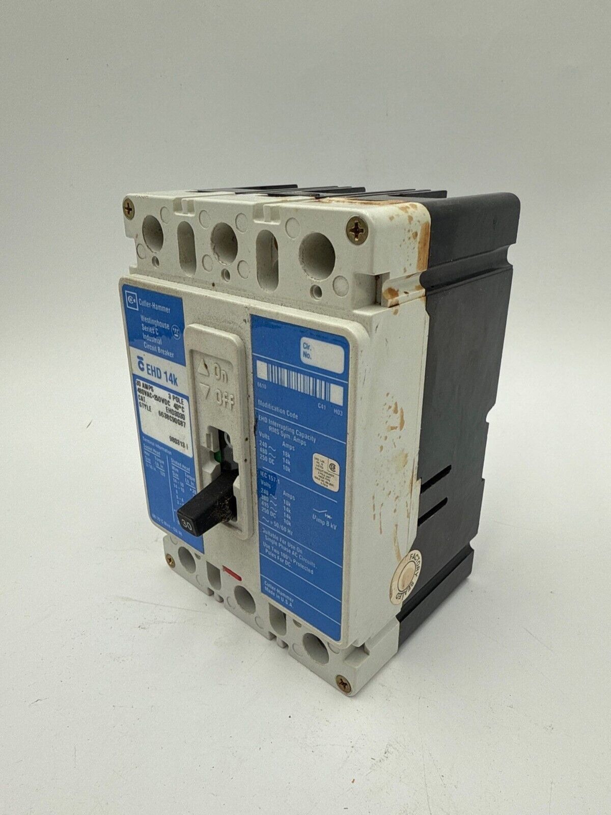 Cutler-Hammer EHD3030 Used