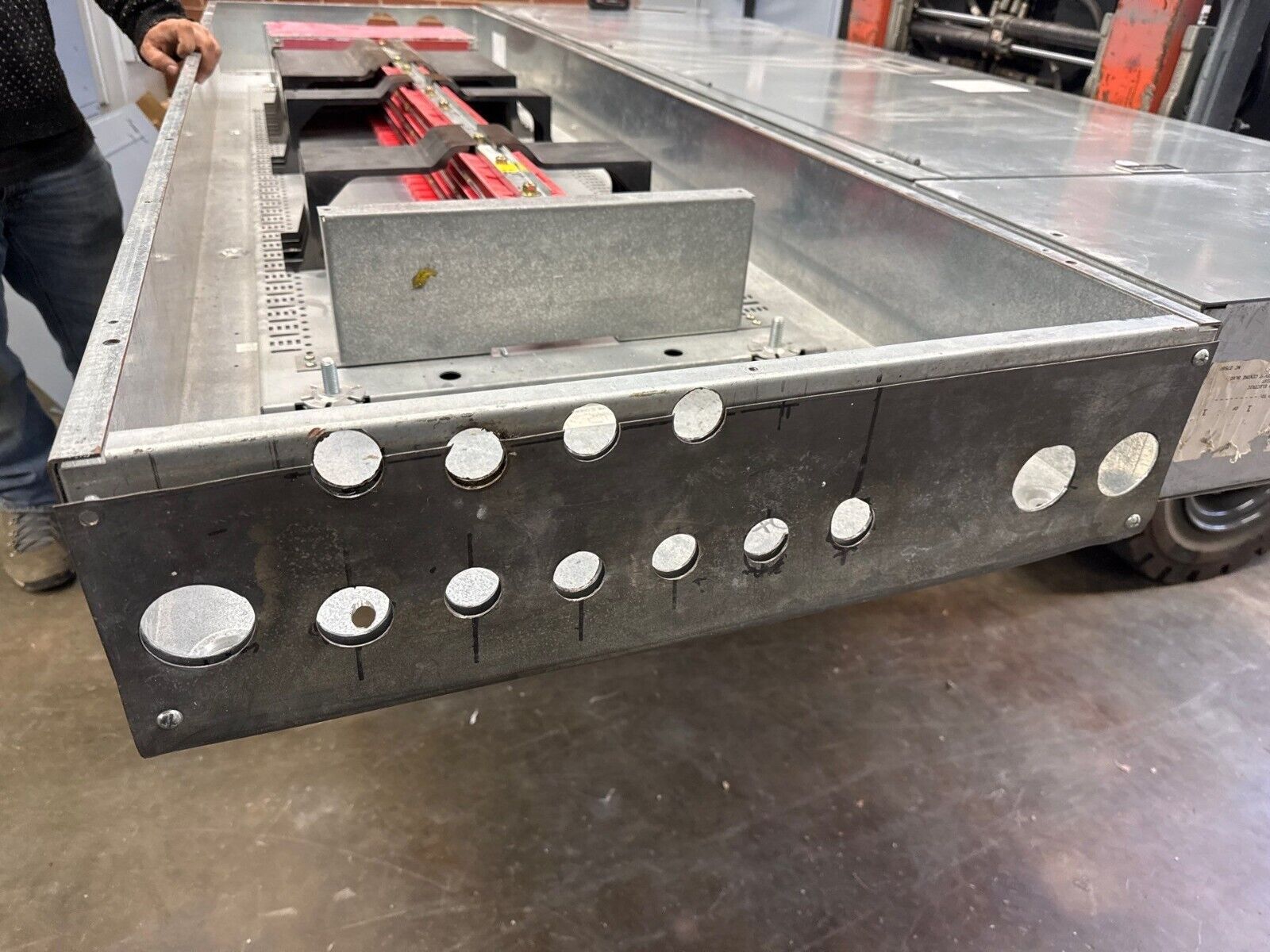 Square D I-Line Panelboard 600A 480/277V 3PH 4W 66 Circuit Indoor Encl MLO P562 Used