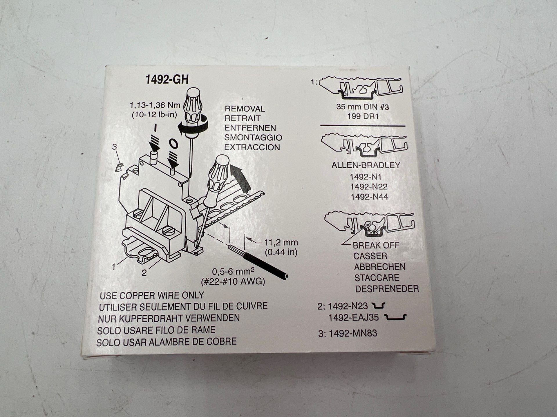 Allen Bradley 1492-GH015 New