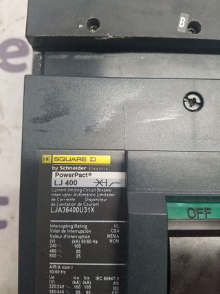 Square D LJA36400U31X Used