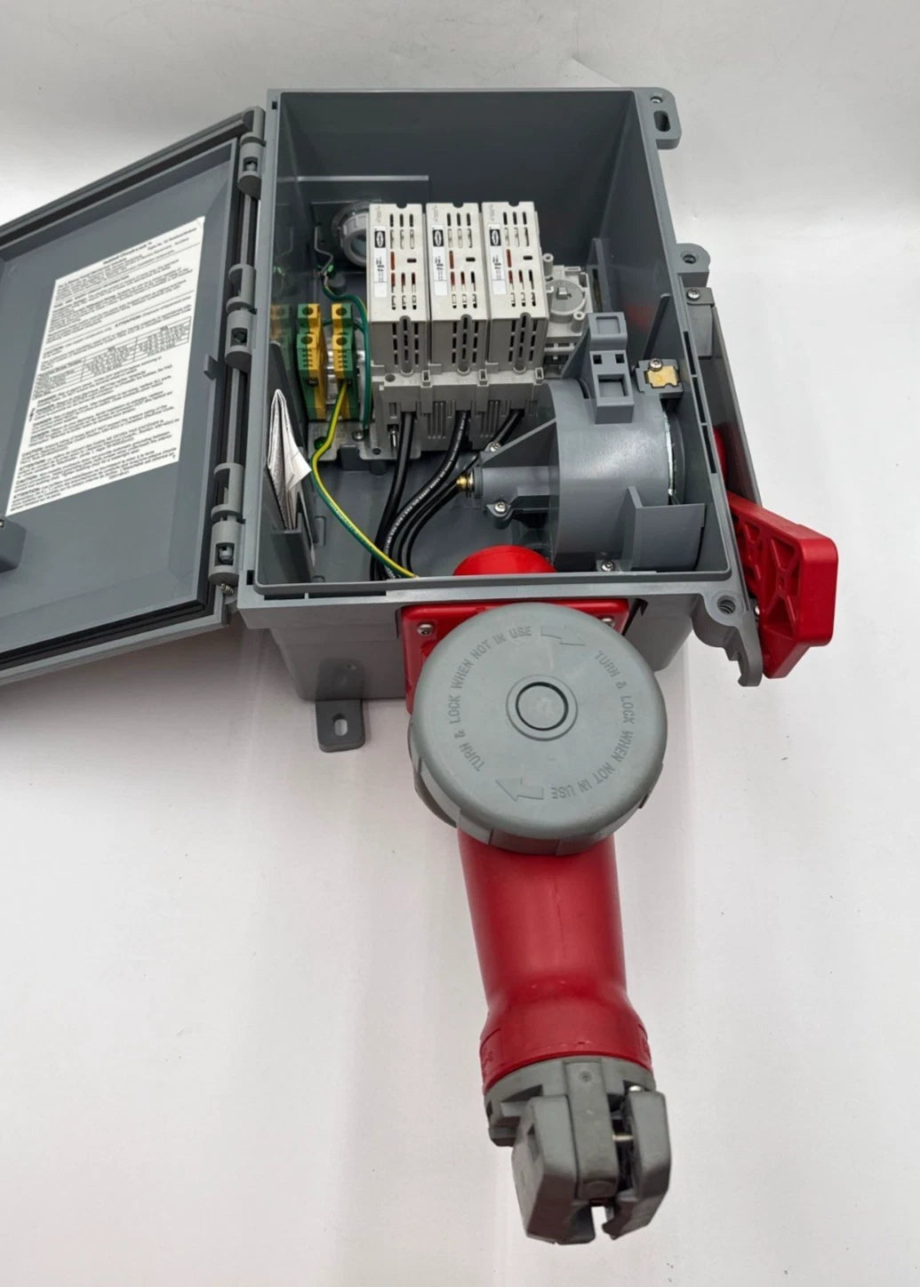 Hubbell HBL460MIF7W Fused Mechanical Interlock 60A 480V 3PH Pin & Sleeve 4 Wire New