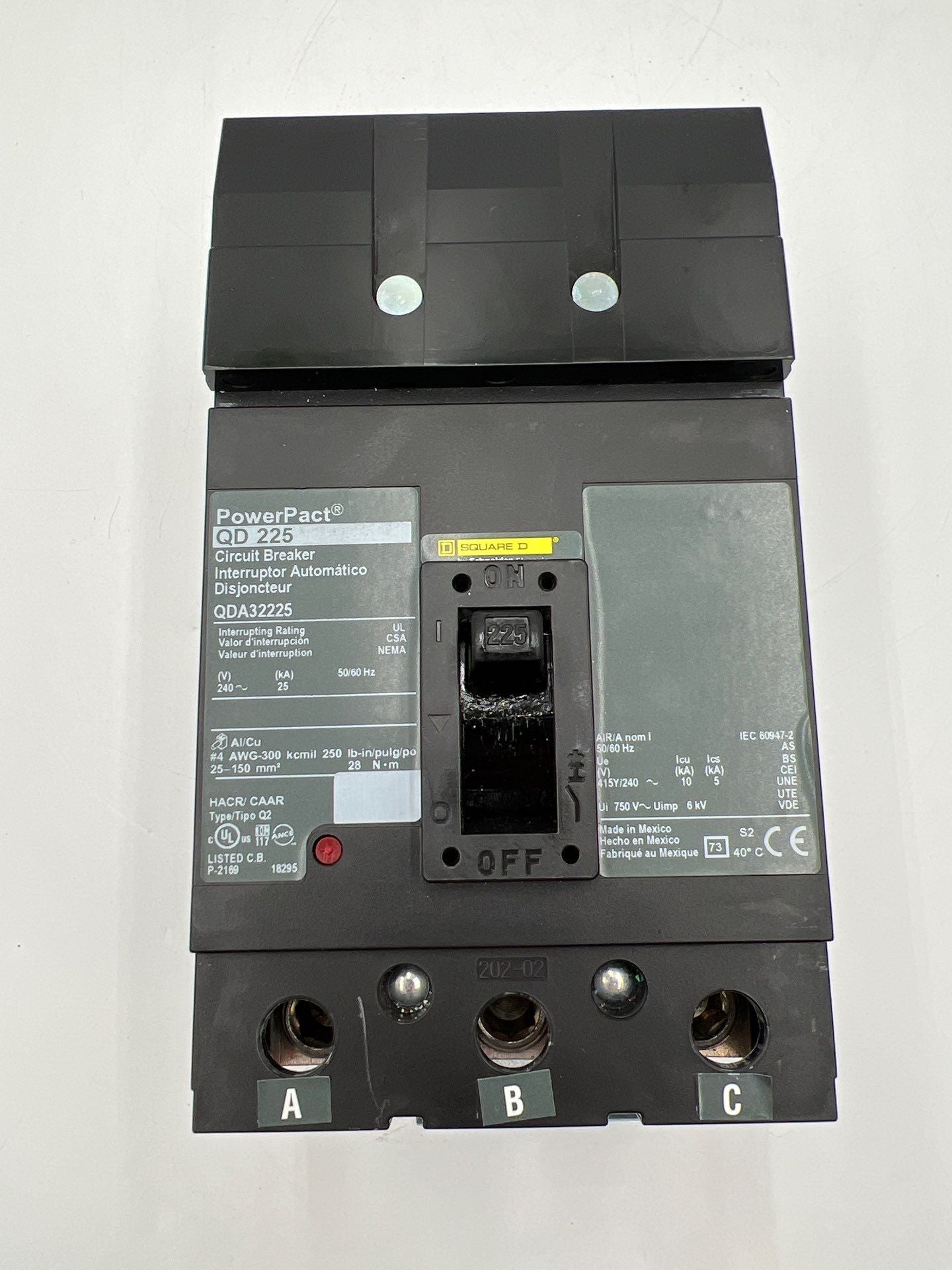 Square D QDA32225 Used