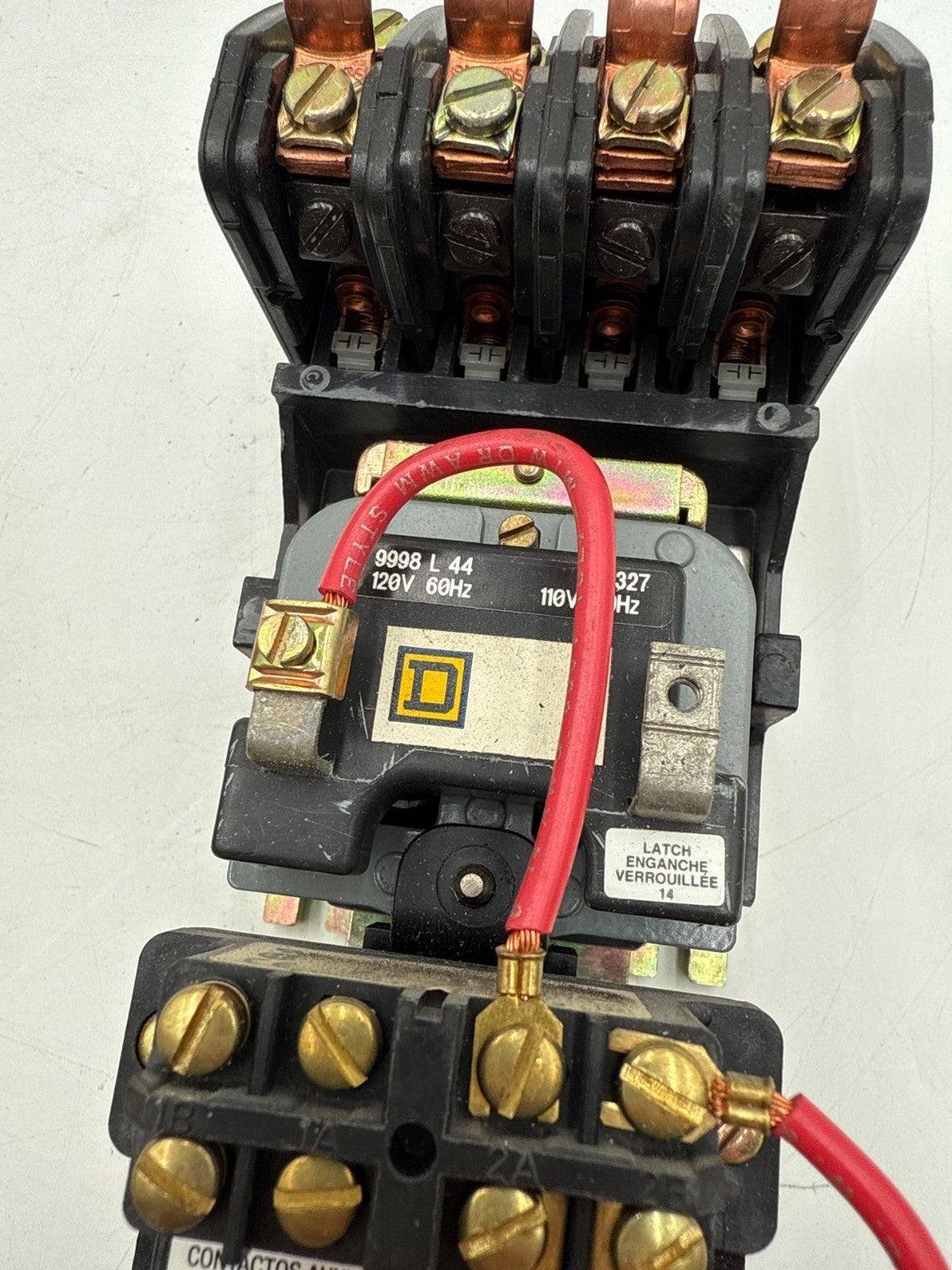 Square D 8903 LX040 Lighting Contactor 4Pole 600V 3PH Coil 110/120V 8903LX040 Used