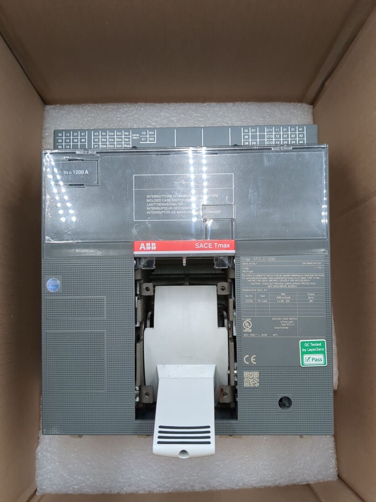 ABB XT7 L-D 1200 New