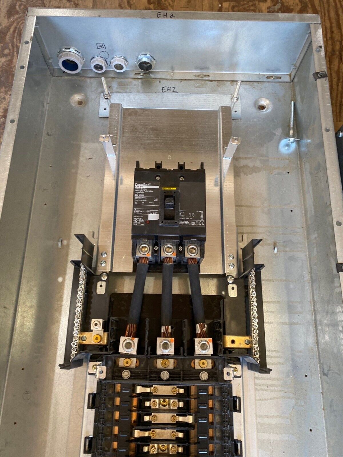 Square D NQ Panelboard 80A 208Y/120V 3PH 4W 42 Circuit Indoor Encl MCB QBL32080 P647 Used