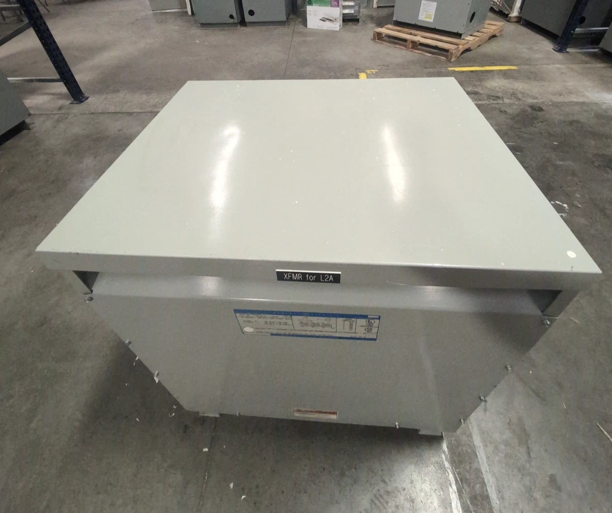 75KVA GE 3PH 9T23B3874 Transformer Pri 480V Sec 208/120V Type QL Indoor 60Hz Used