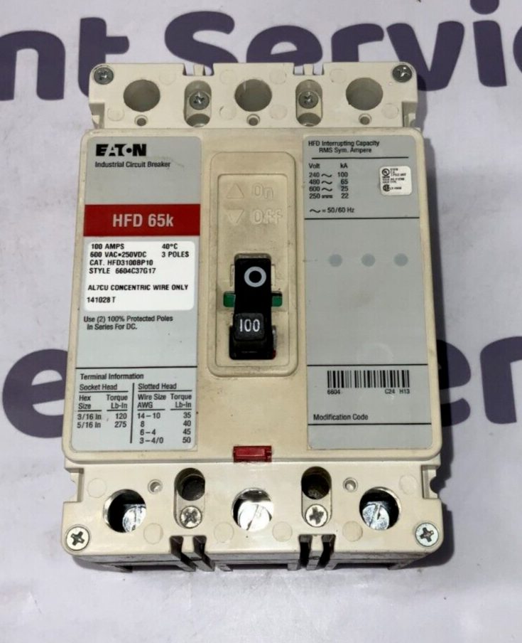 Eaton HFD3100BP10 Used
