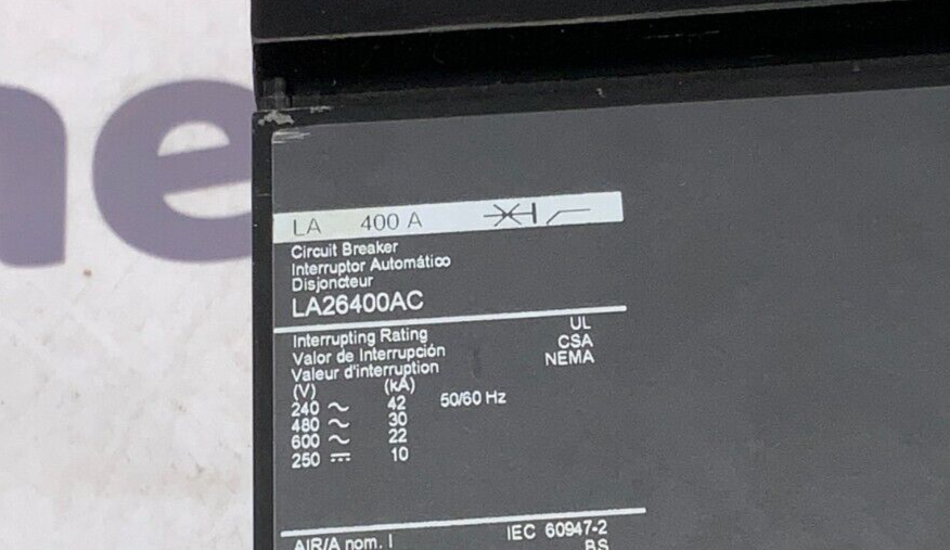 Square D LA26400AC Used