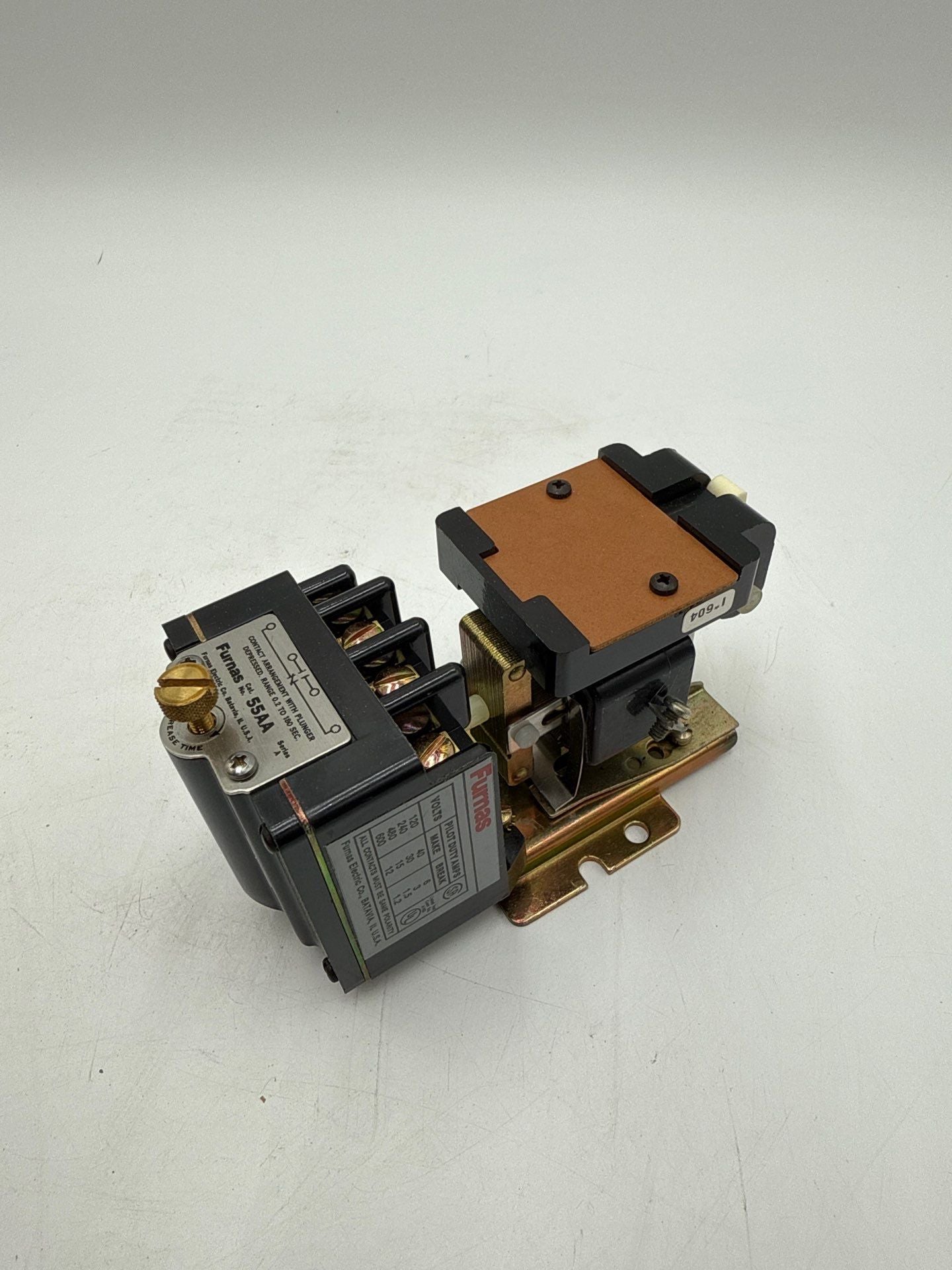 Furnas 55BA1AF Pneumatic Timer Relay OPEN On Delay 1NO1NC Coil 110/120V New