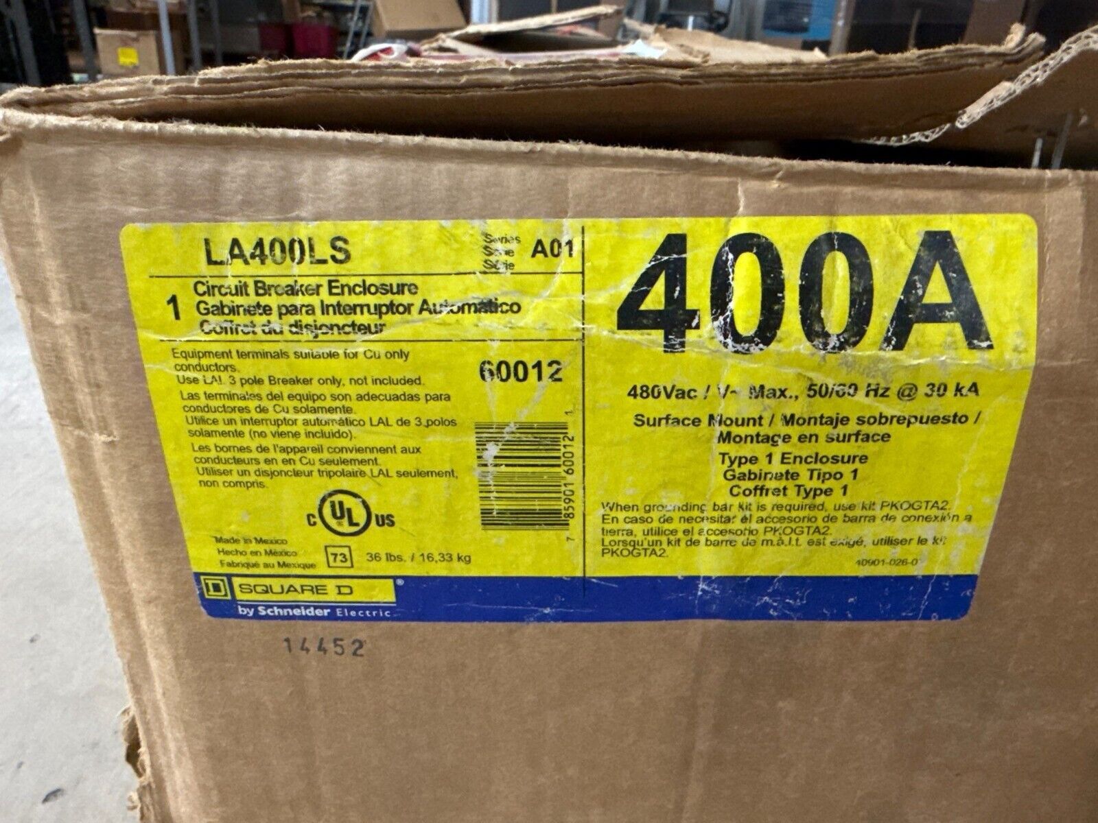 Square D LA400LS New