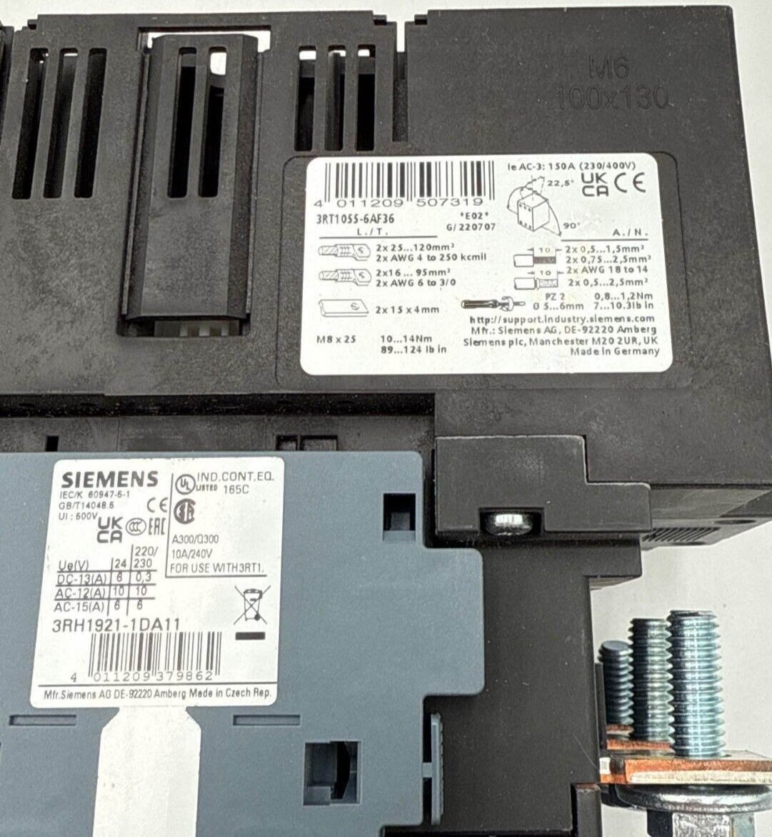 Siemens 3RT1055-6AF36 Used