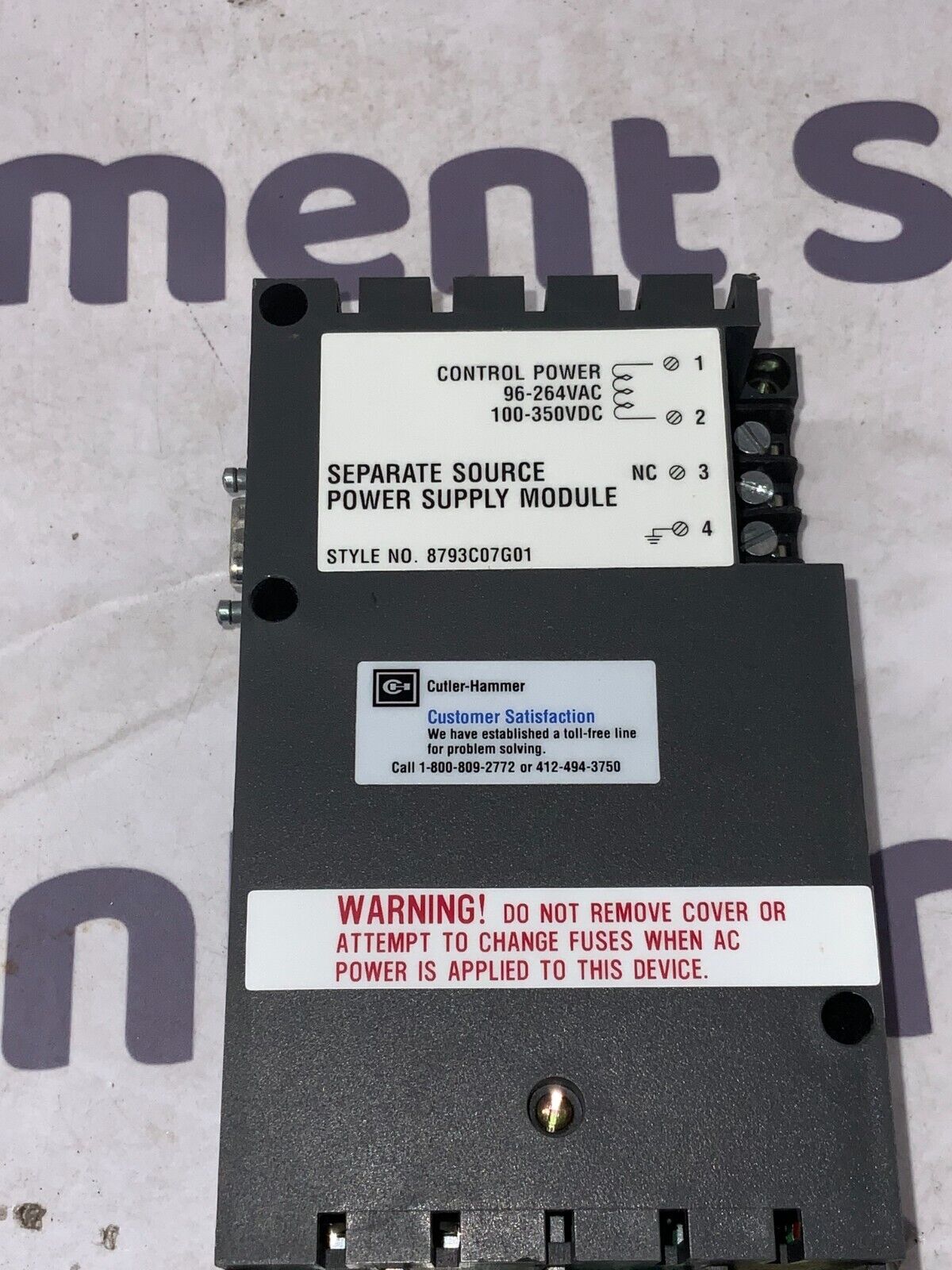 Cutler-Hammer 8793C07G01 New