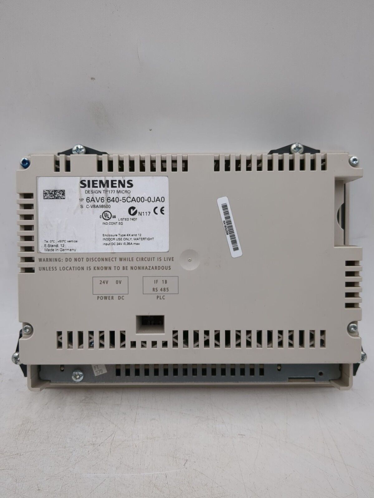 Siemens 6AV6 640-5CA00-0JA0 Used