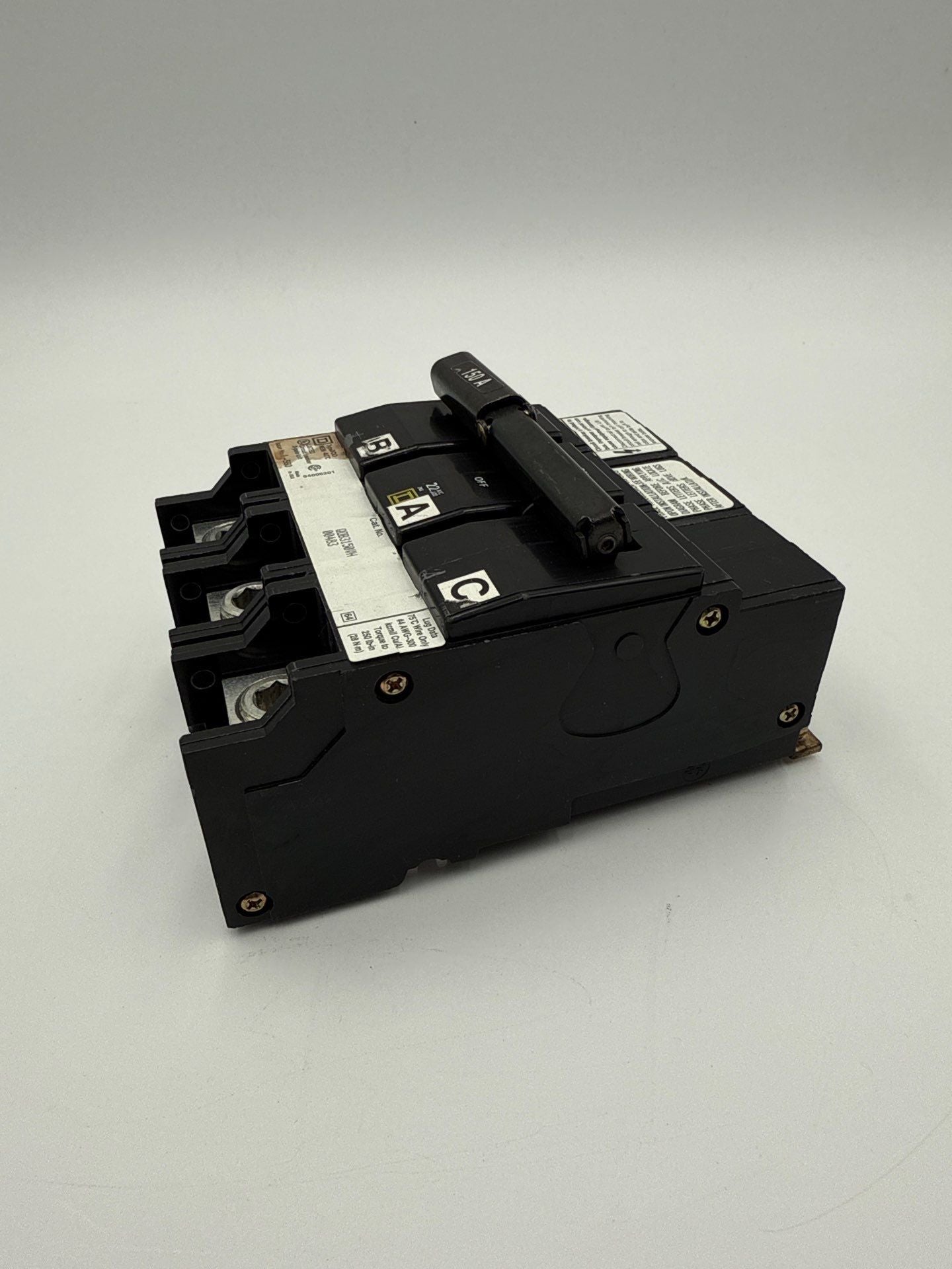 Square D QOB3150VH Bolt On Circuit Breaker 150A 3P 240V 22kA QOB 150 Amp Used