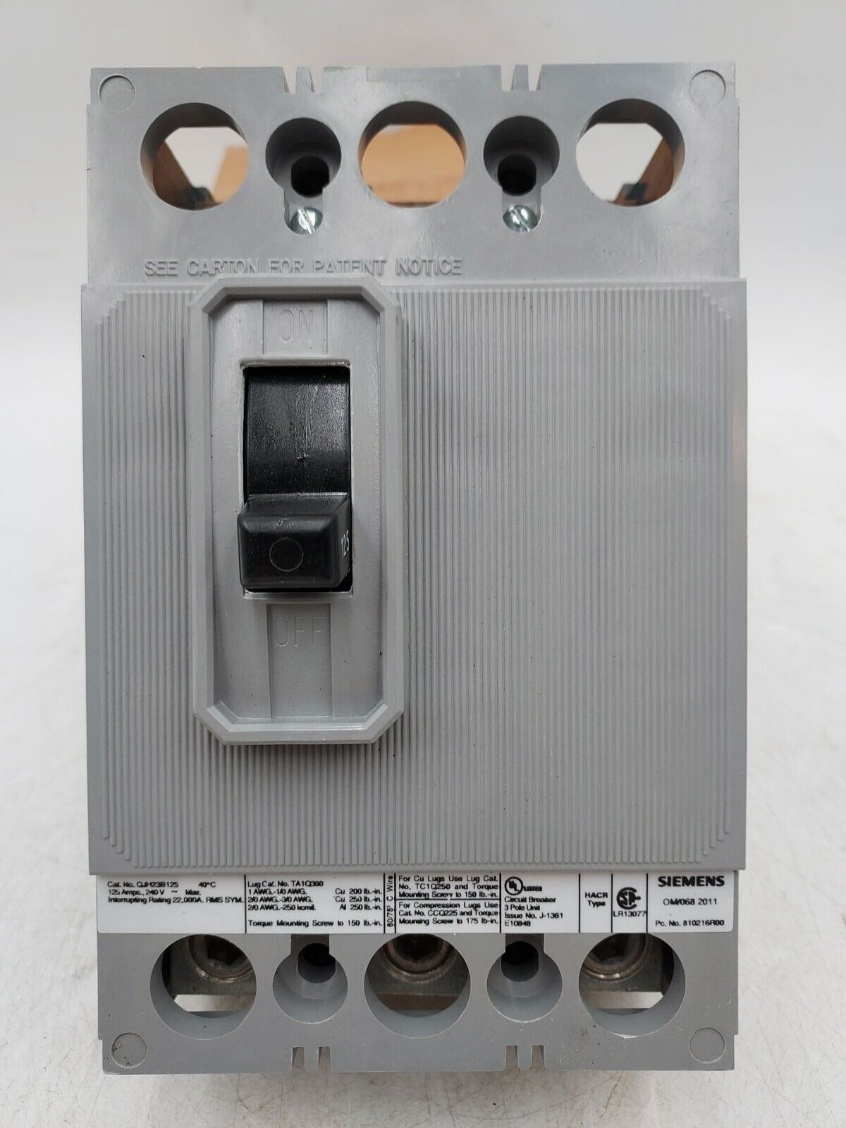 Siemens QJH23B125 New