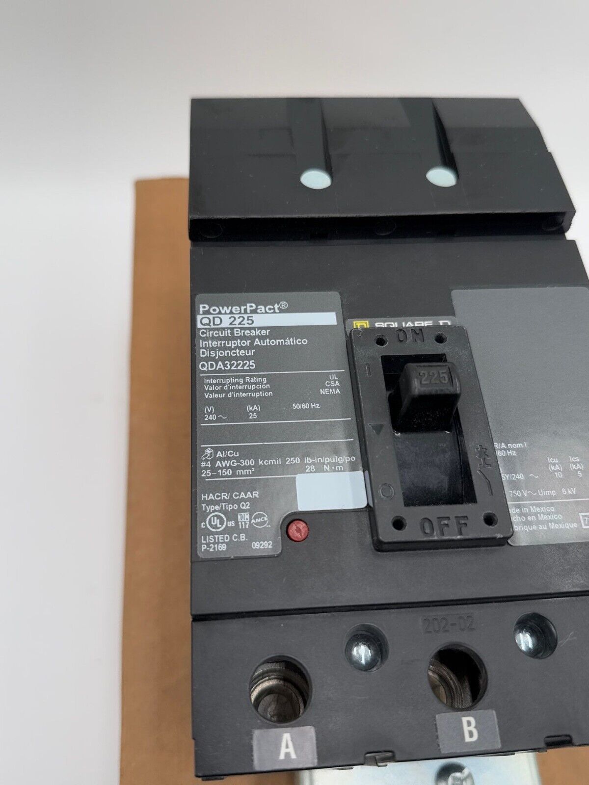 Square D QDA32225 New