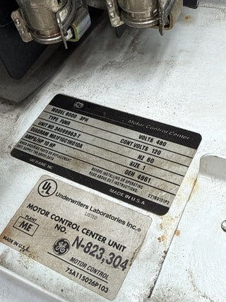 GE 8000 12" 30A MCC Bucket Fused Feeder Motor Control 30 Amp Used