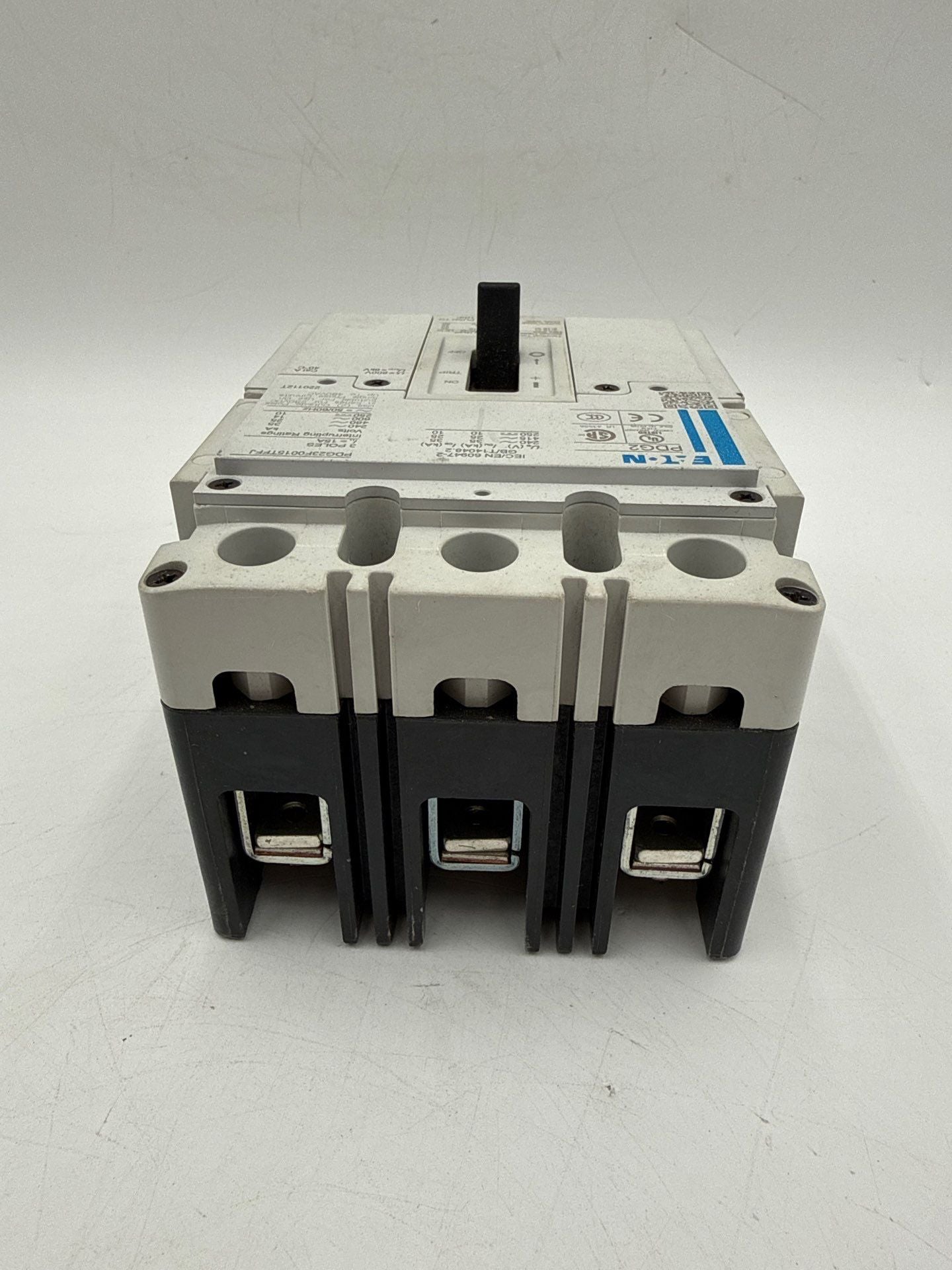Eaton PDG23F0015TFFJ Circuit Breaker 15A 3P 600V PDG2 15 Amp 3 Pole 25kAIC Used