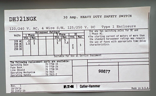 Eaton DH321NGK New