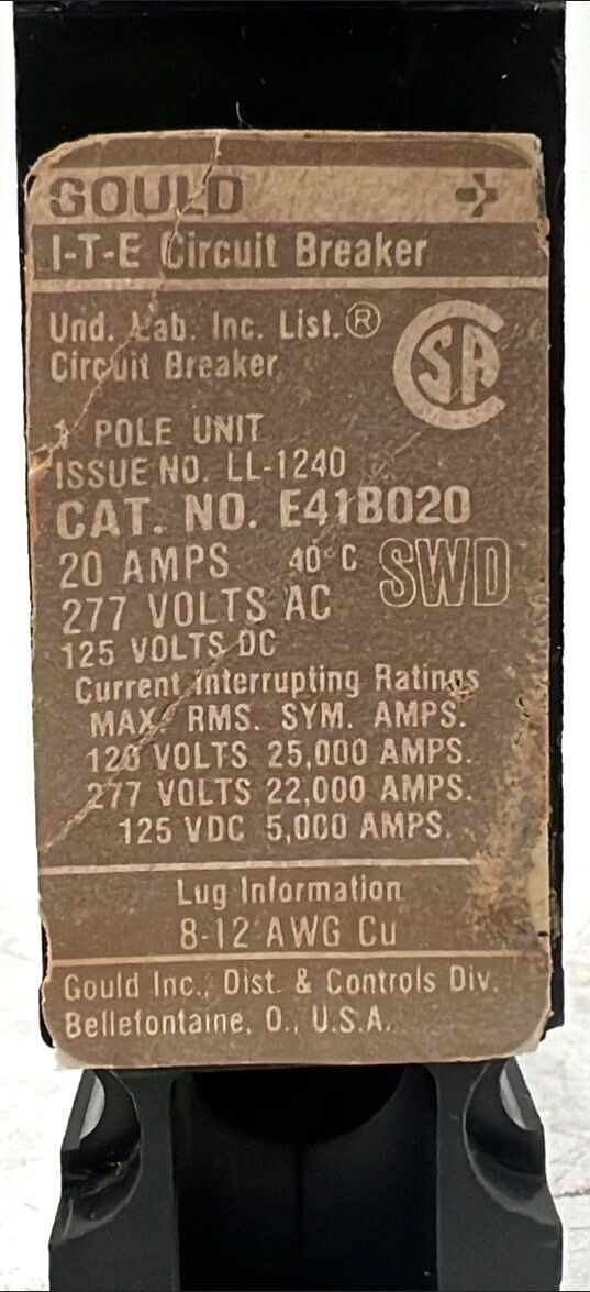 Siemens E41B020 Used