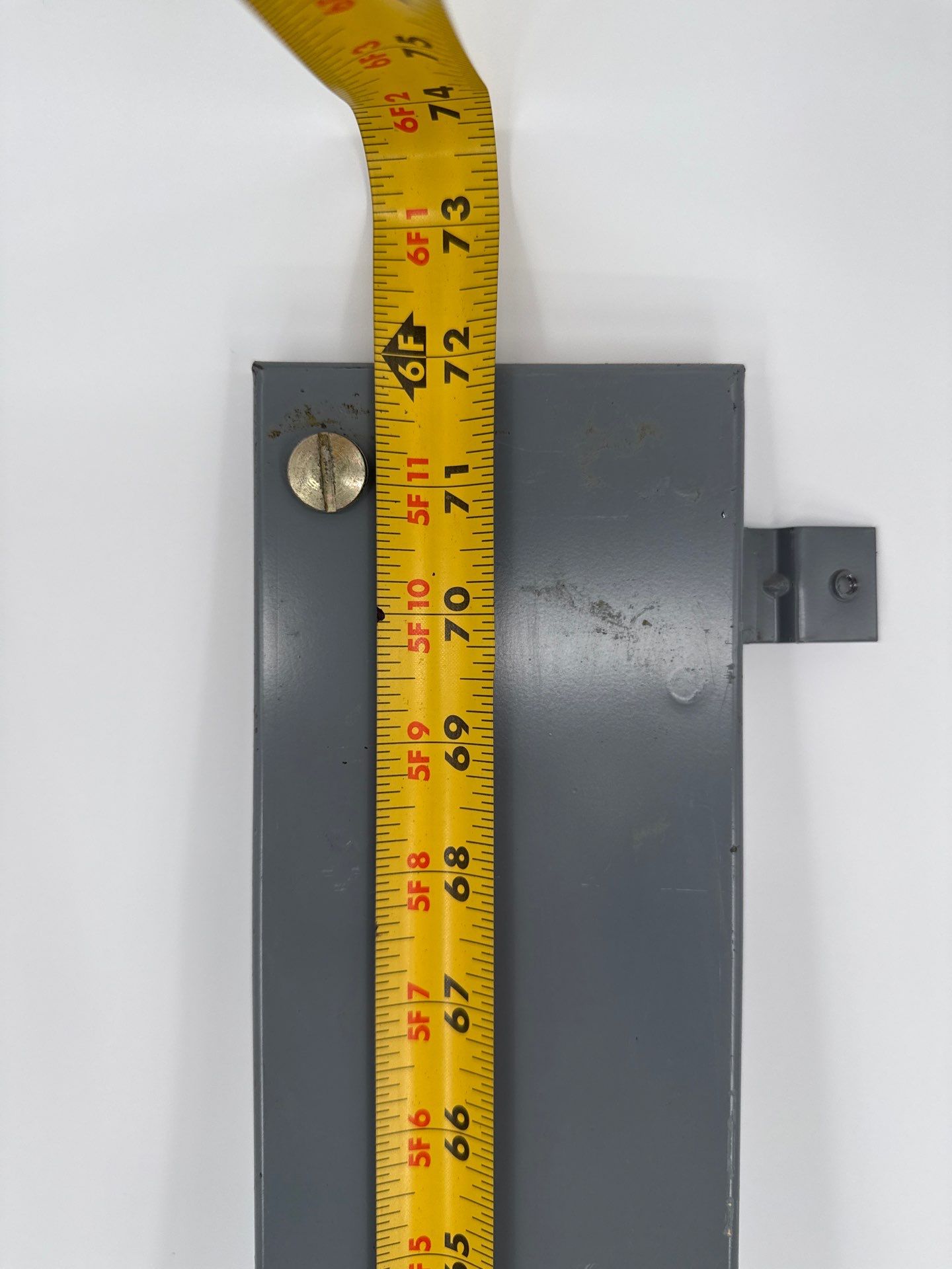 Square D Model 6 MCC Wire Way Door 72" x 4" Motor Control Center Trim Used