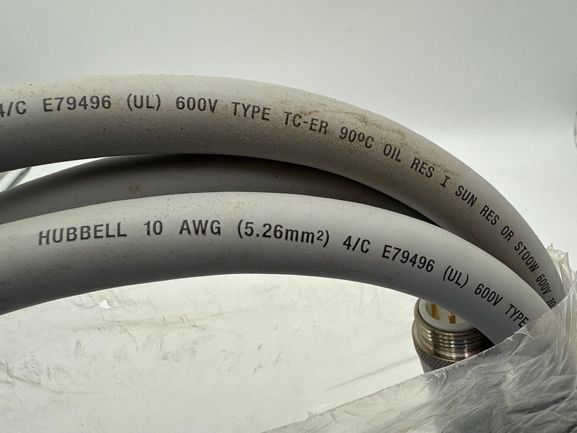 Hubbell LINKOSITY PH3004PA010 Cable Assembly 30A SNIG 600 VAC Max 4 Cond 10 ft New