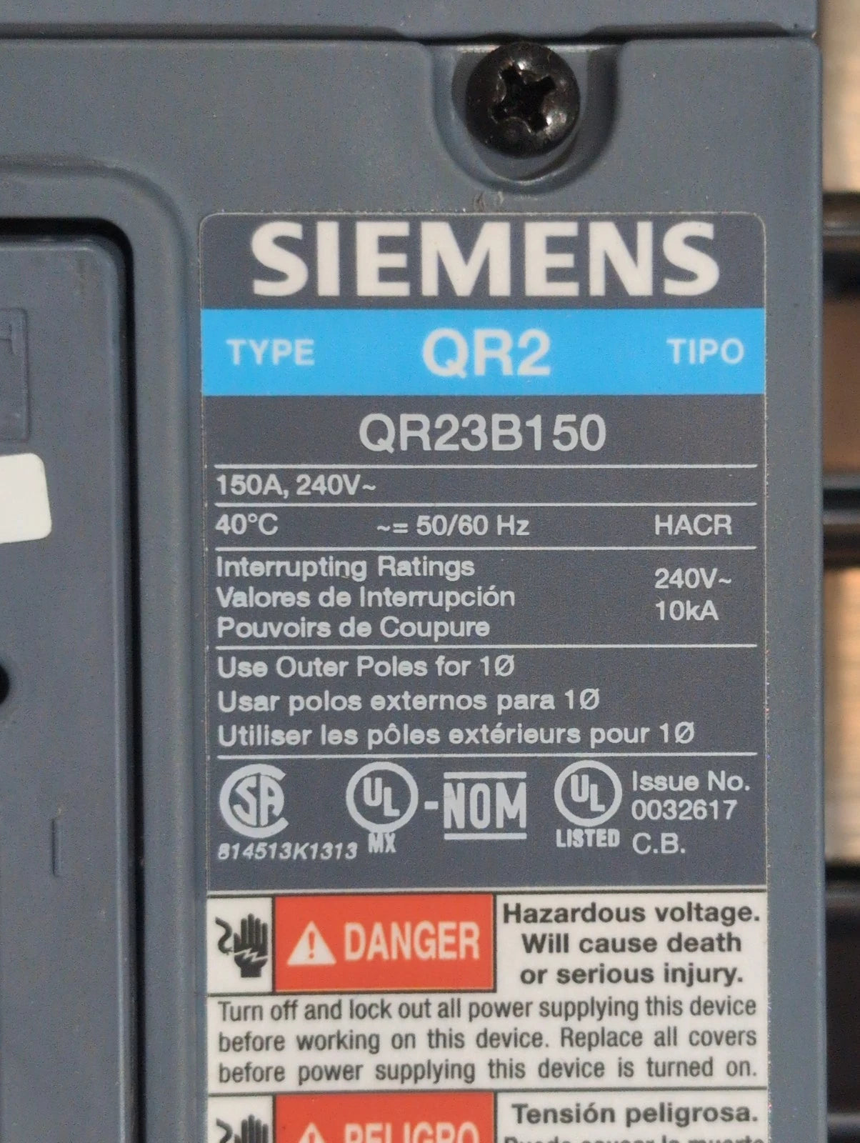 Siemens P1C42QR150ABST P1 Panelboard 150A 208/120V 3PH MCB Panel 150 Amp 42 Cir New