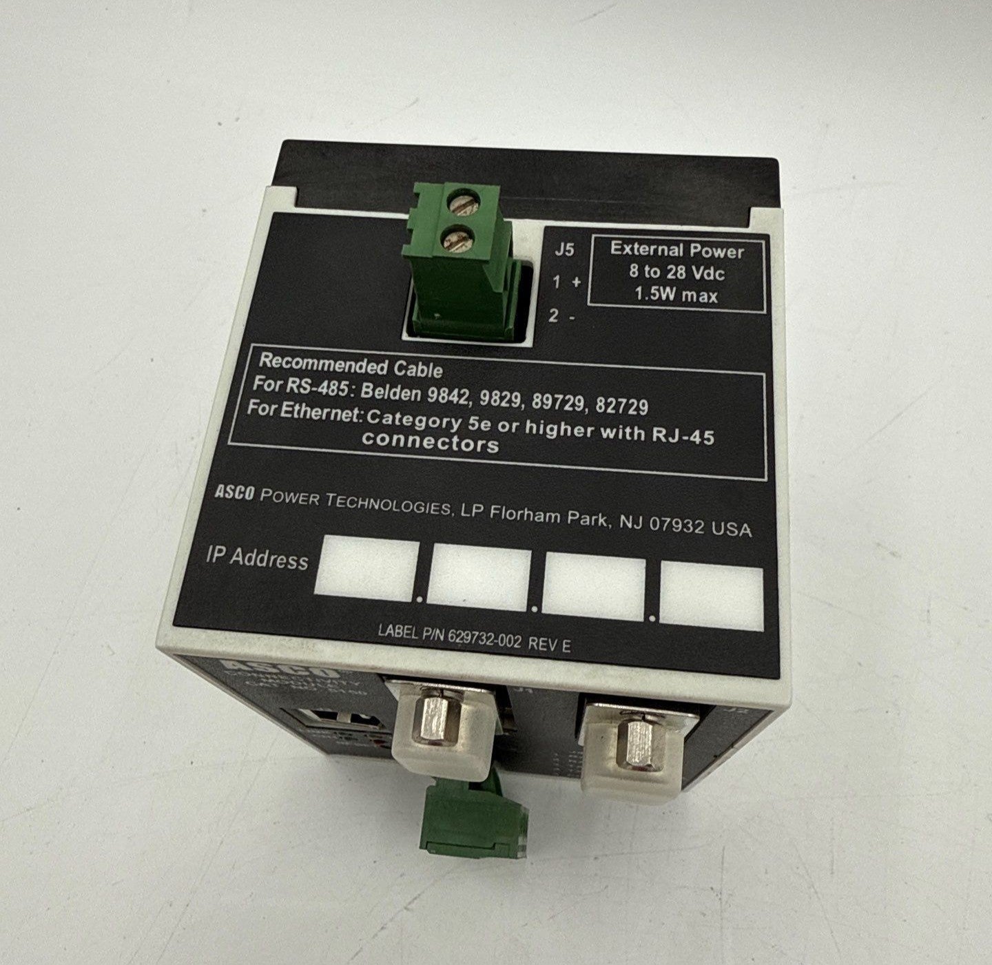 ASCO 5150 Connectivity Module 629732-001 Rev E Used