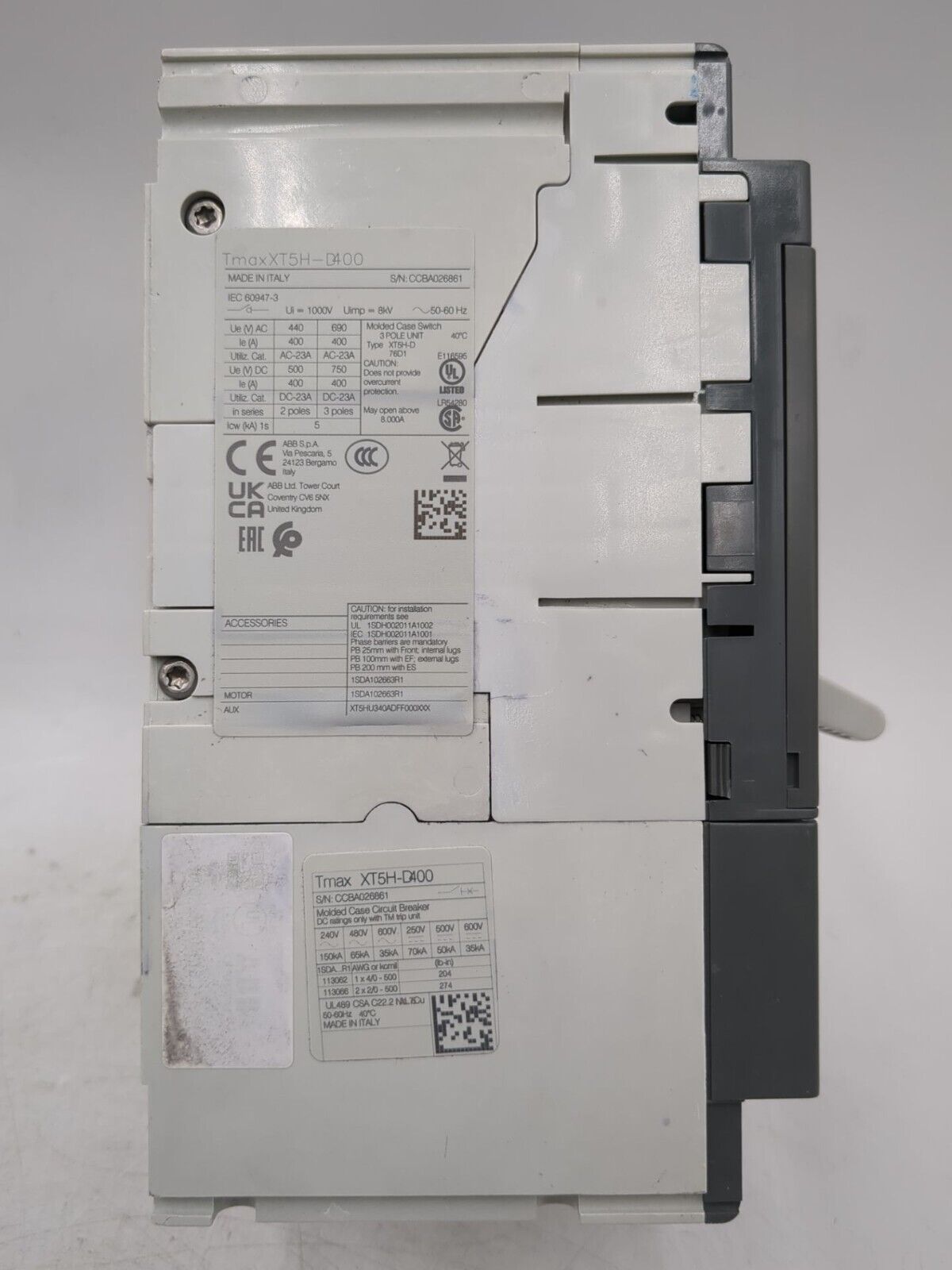 ABB XT5HU340ADFF000XXX New