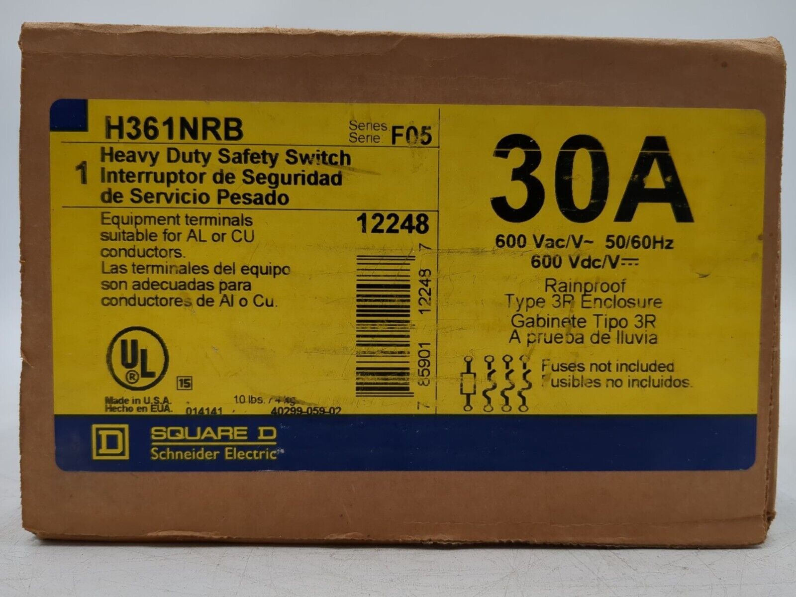 Square D H361NRB New