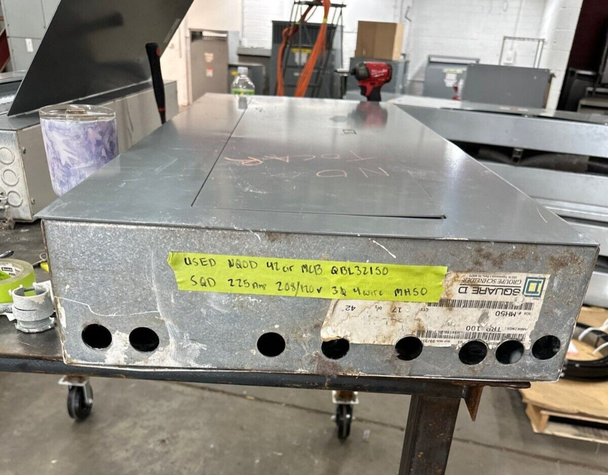Square D NQOD442M225 NQOD Panelboard 225A 208Y/120V 3PH 4W 42 Cir Main QBL32150 P404 Used
