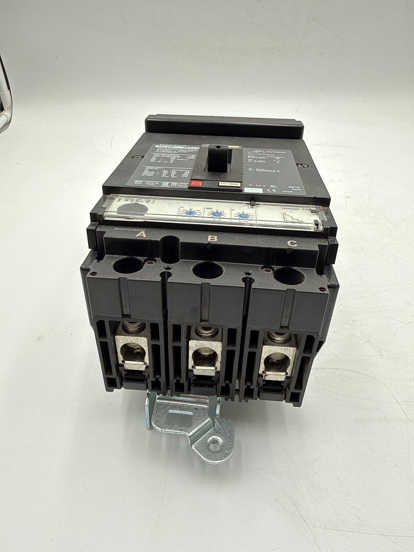 Square D HJA36150U33X I-Line Circuit Breaker 150A 3P 600V HJA 150 Amp 3 Pole Used