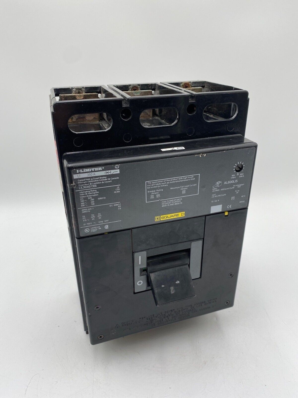 Square D LIL363501366 Used