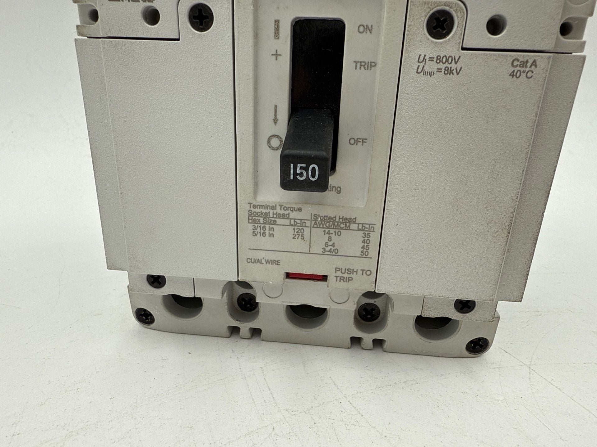 Eaton PDG23M0150TFFL Circuit Breaker 150A 3P 600V PDG2 150 Amp 3 Pole New