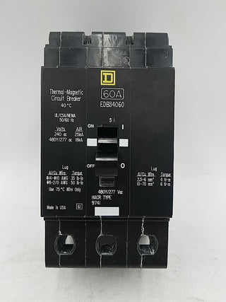 Square D EGB34060 Used