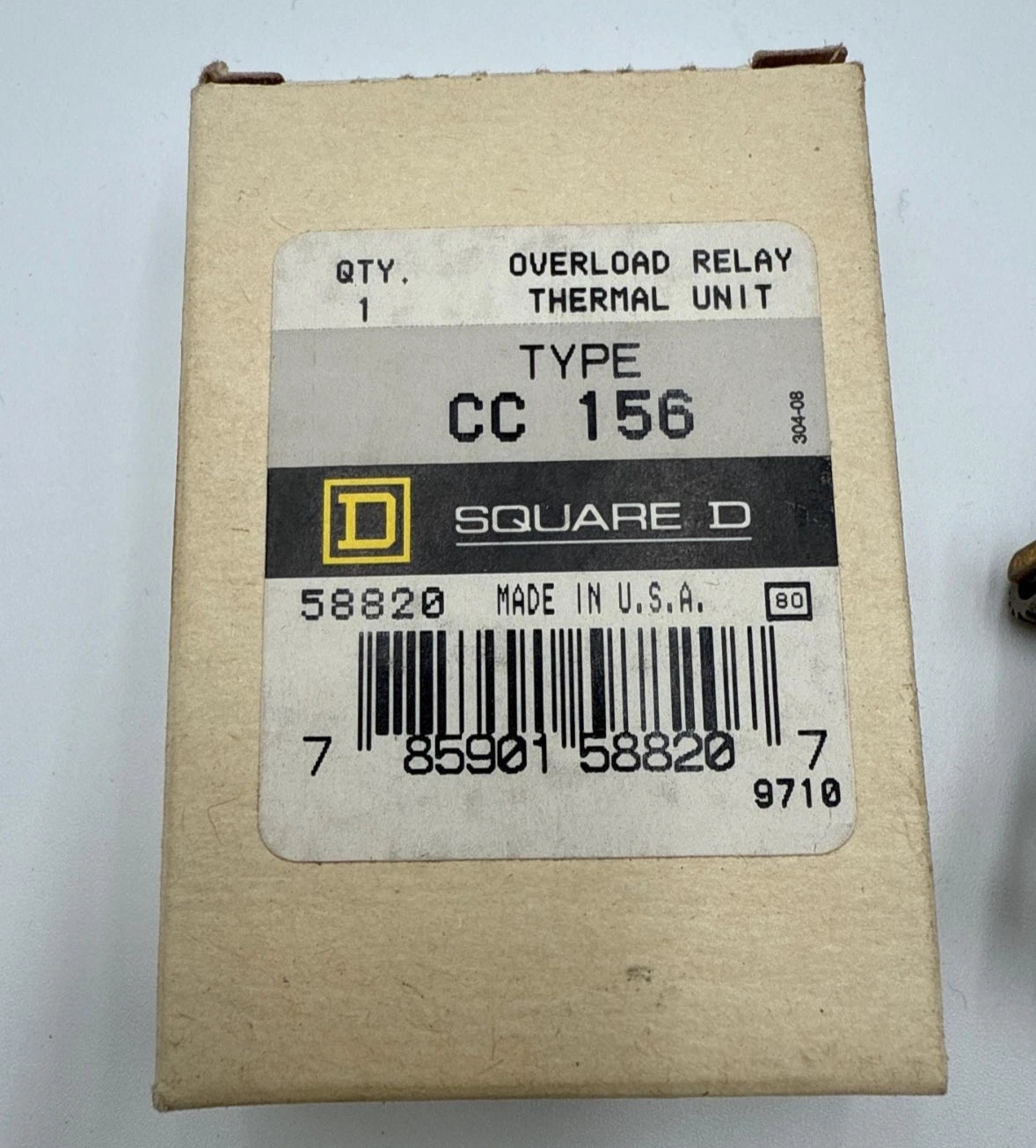 1PC Square D CC156 Overload Relay Thermal Unit Heater CC 156.0 71-83.1 Amp New New