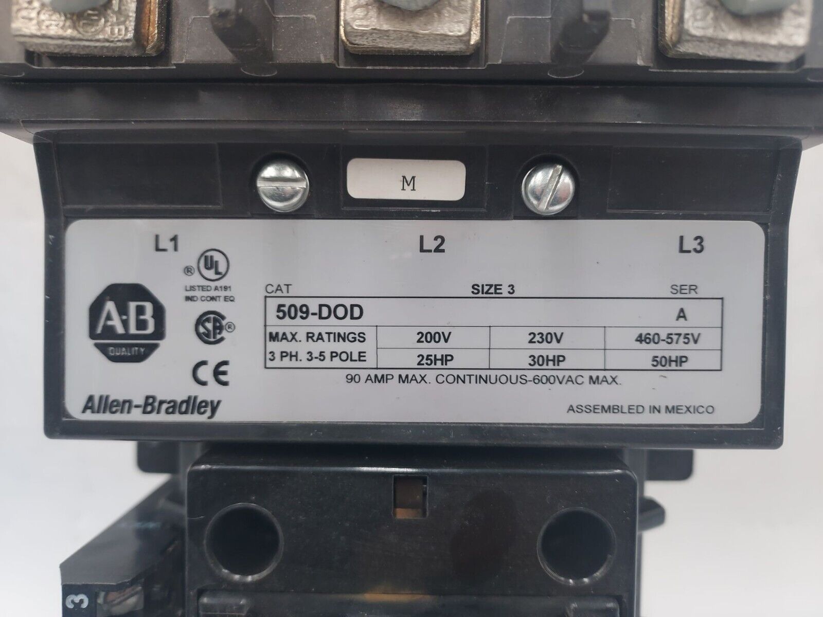 Allen-Bradley 509-DOD Used
