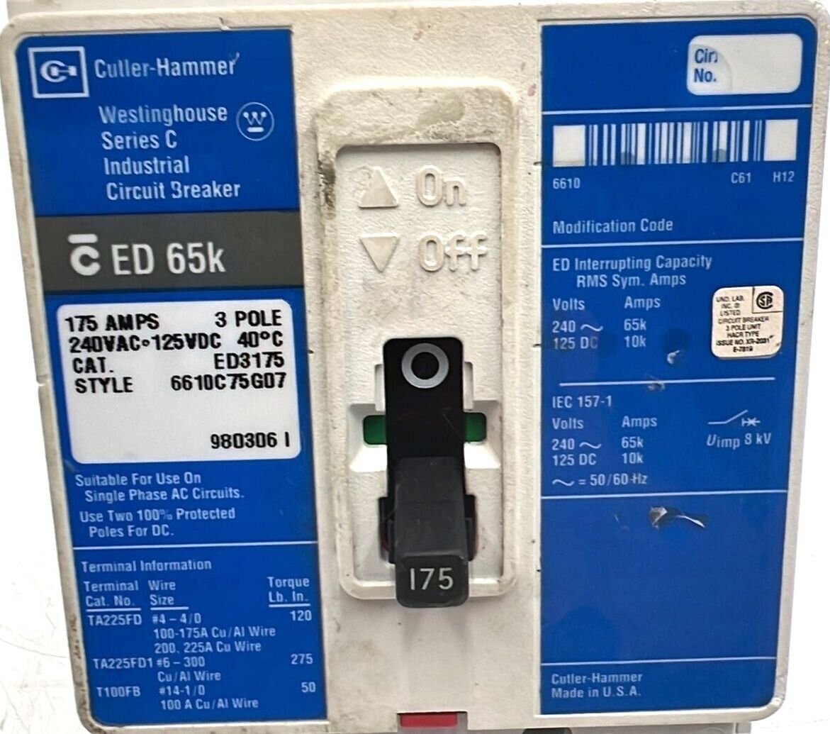 Cutler-Hammer ED3175 Used
