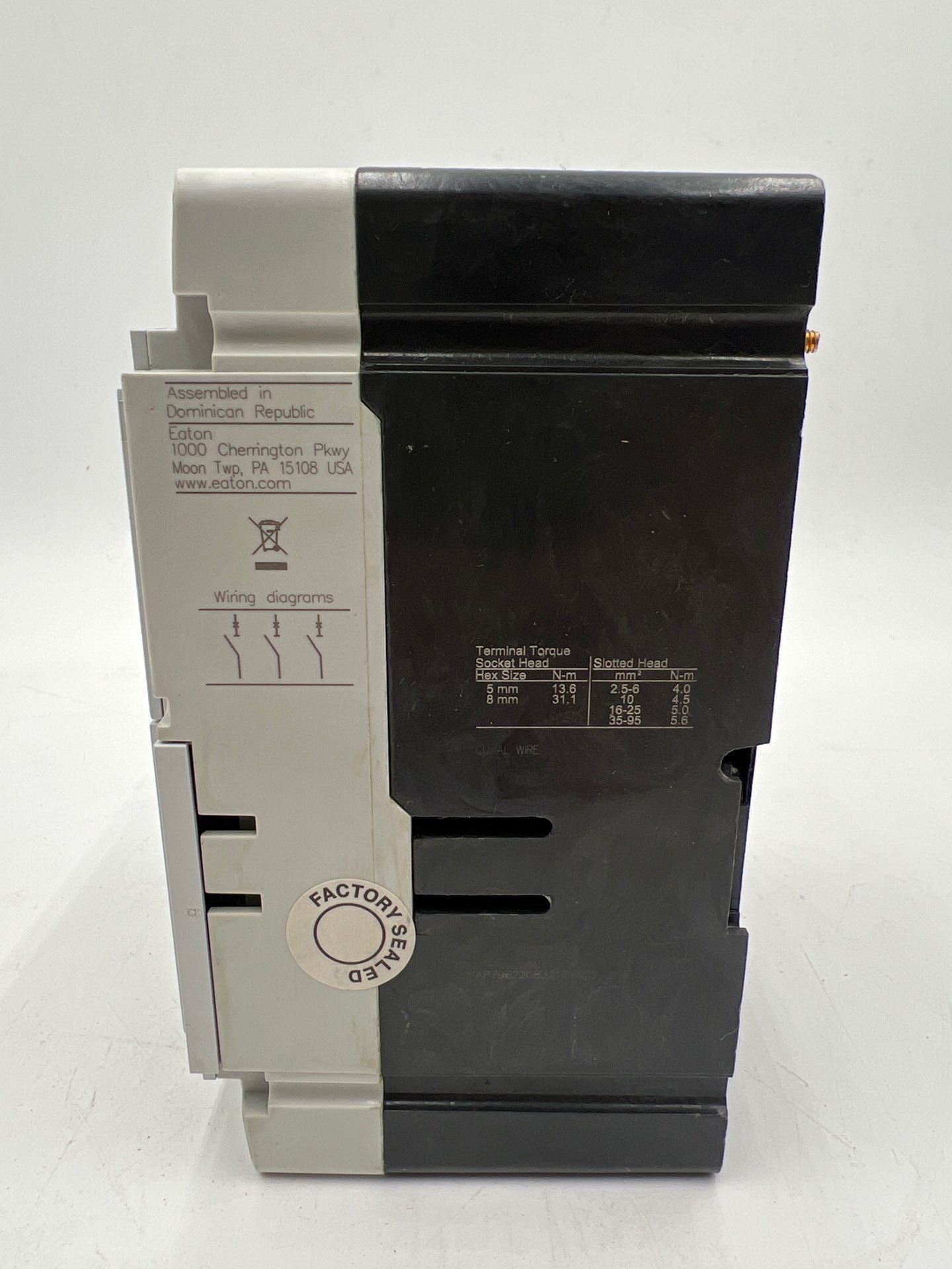 Eaton PDD23G0125TFFL 125A 240V 3P Circuit Breaker 125 Amp 3 Pole 3PH Used