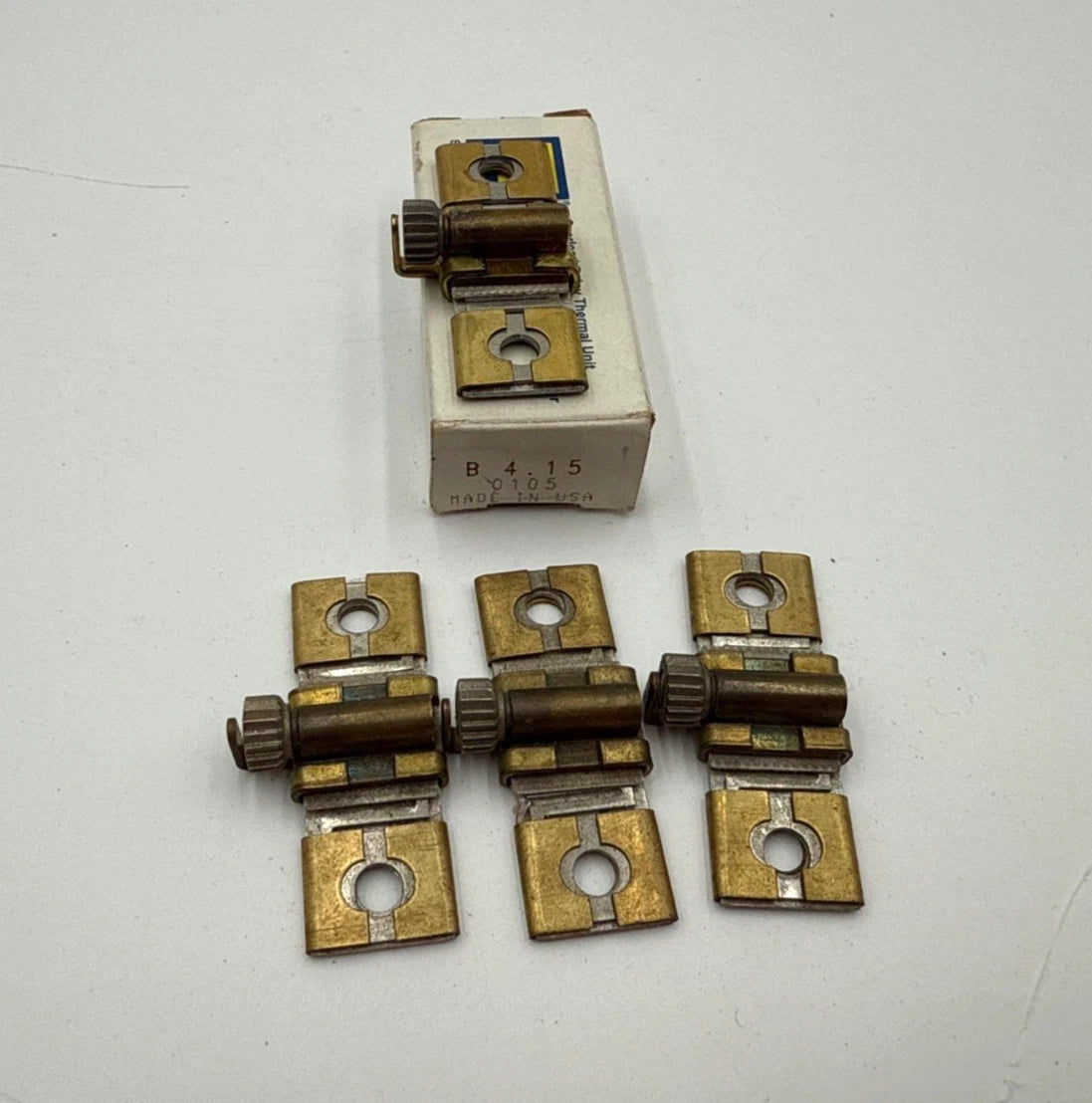 4PC Lot Square D B4.15 Thermal Overload Heater Element Unit B415 2.99-3.70 Amp Used
