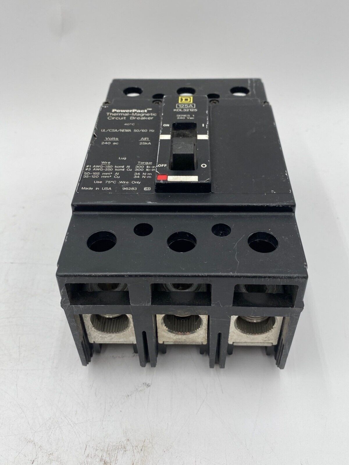 Square D KDL32125 Used