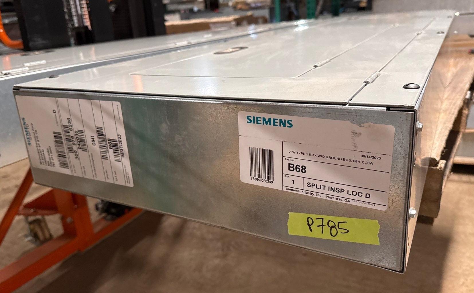 Siemens P1E42ML400ATST Panelboard 400A 480/277V 3PH 4W MLO Panel 400 Amp 42 Cir New
