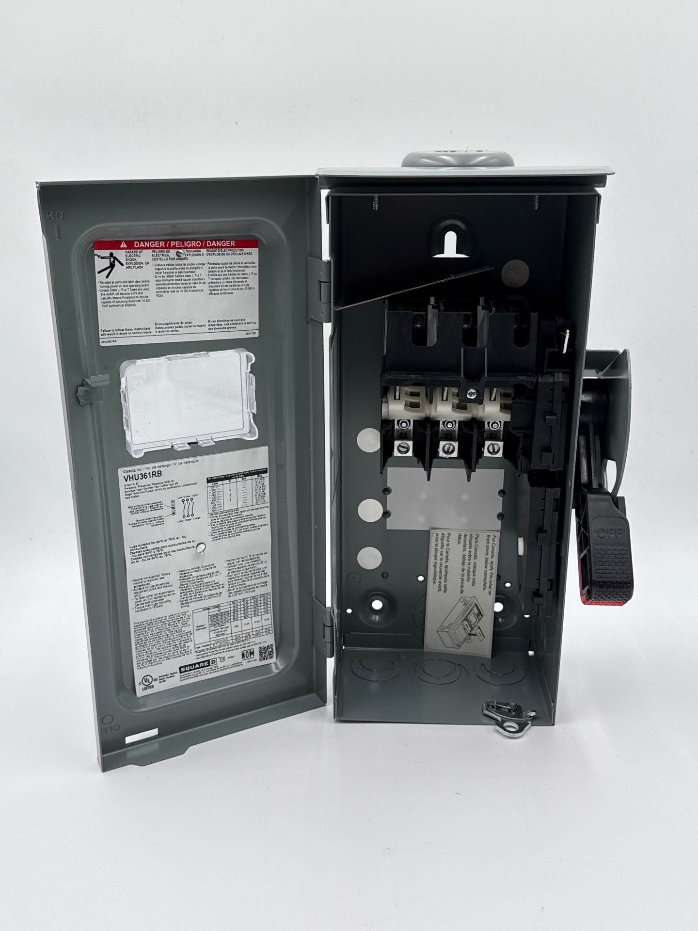 Square D VHU361RB Safety Disconnect Switch 30A 3P 600V VisiPacT 3R Outdoor New