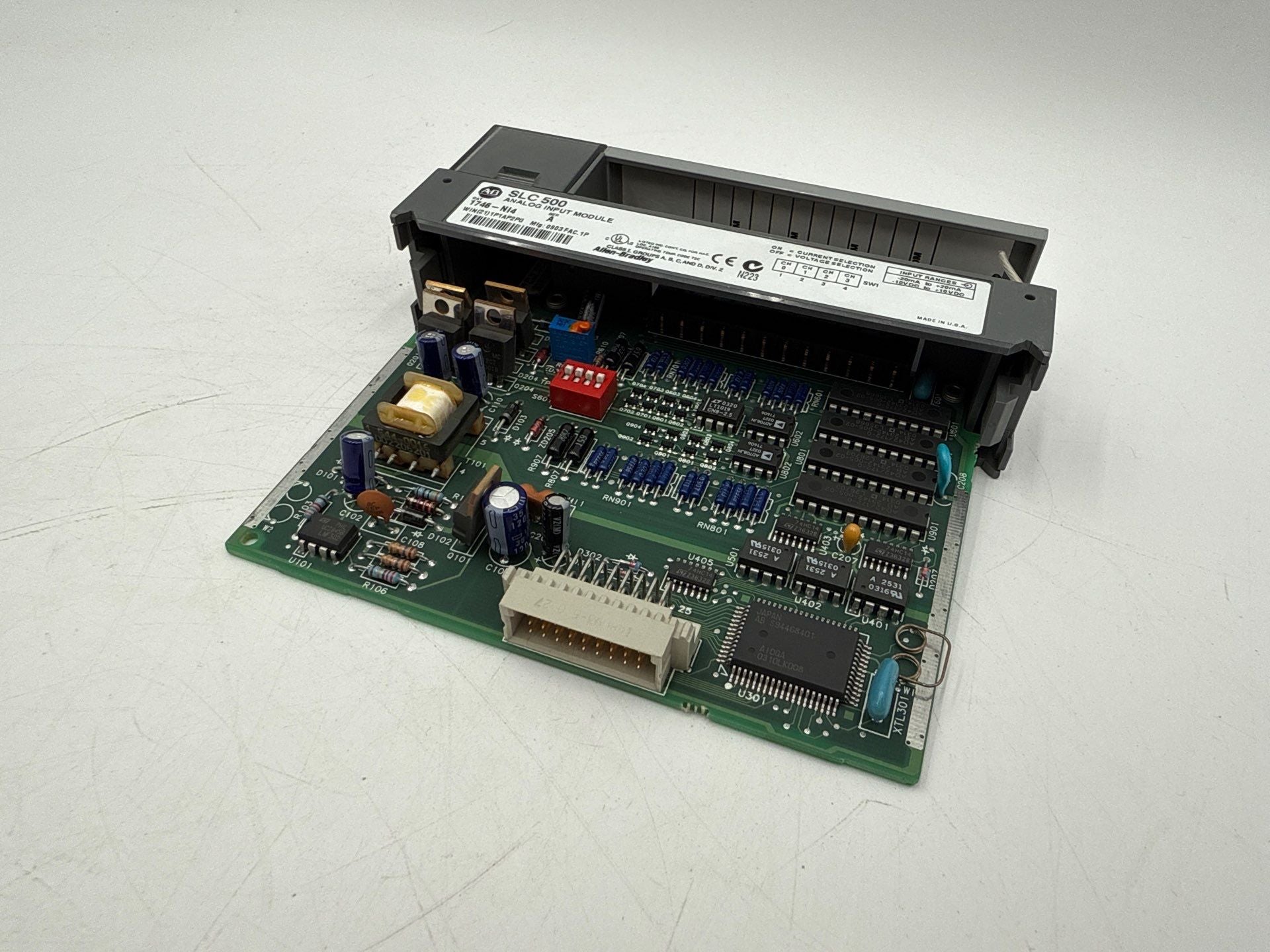 Allen Bradley 1746-NI4 Ser A SLC 500 Analog Input Module 4 Channel Used