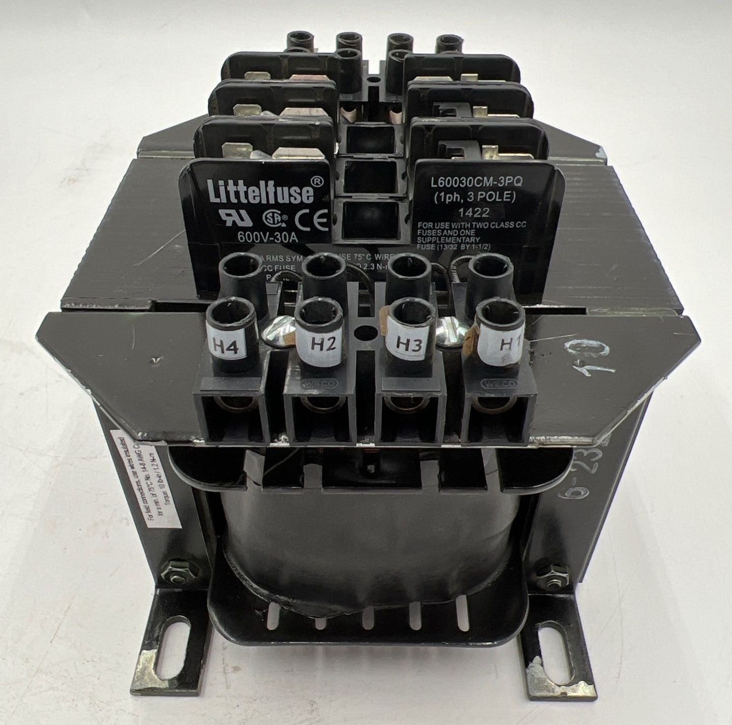 Allen Bradley 1497-G-BASX-3-N Control Power Transformer 0.500kVA Pri 240/480V Sec 120V Used