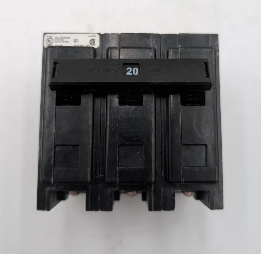 Eaton QBHW3020H Circuit Breaker 20A 3P 240V 3PH 20 Amp 240 Volt Bolt On USED Used