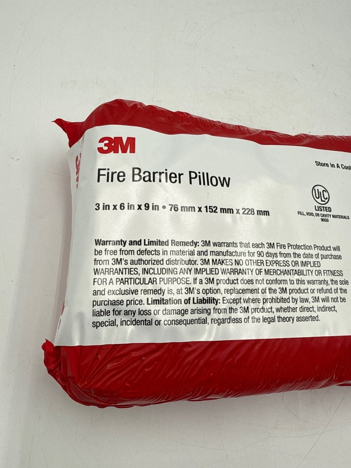 3M FB369 Fire Barrier Self-Locking Pillow 3" x 6" x 9" FB-369 New