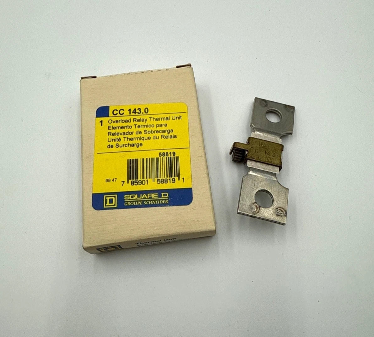 1PC Square D CC143 Thermal Overload Relay Heater Element Unit CC 143.0 New New