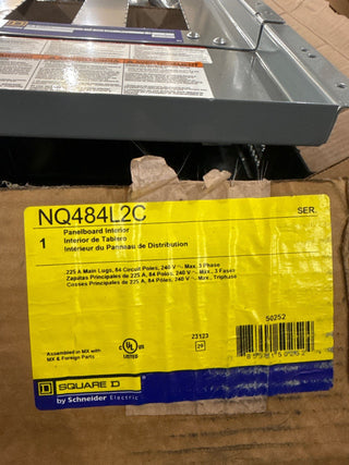 Square D NQ484L2C MLO Interior Panelboard 225A 240V 3PH 4W 84Cir 225 Amp Panel New